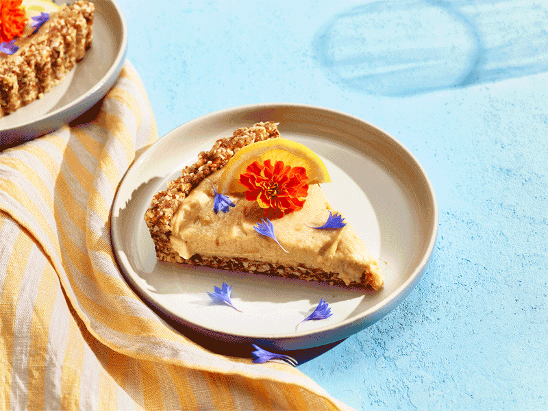 No Bake Lemon Cashew Pie
