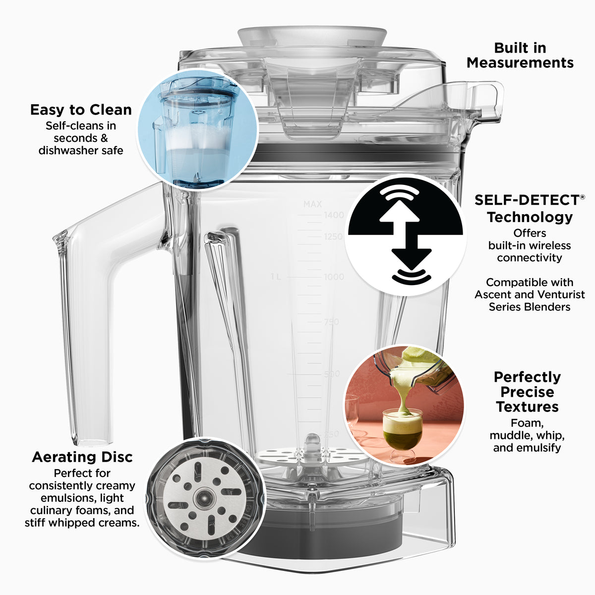 1.4 Litre Aer Ascent Interlock Container with Self-Detect