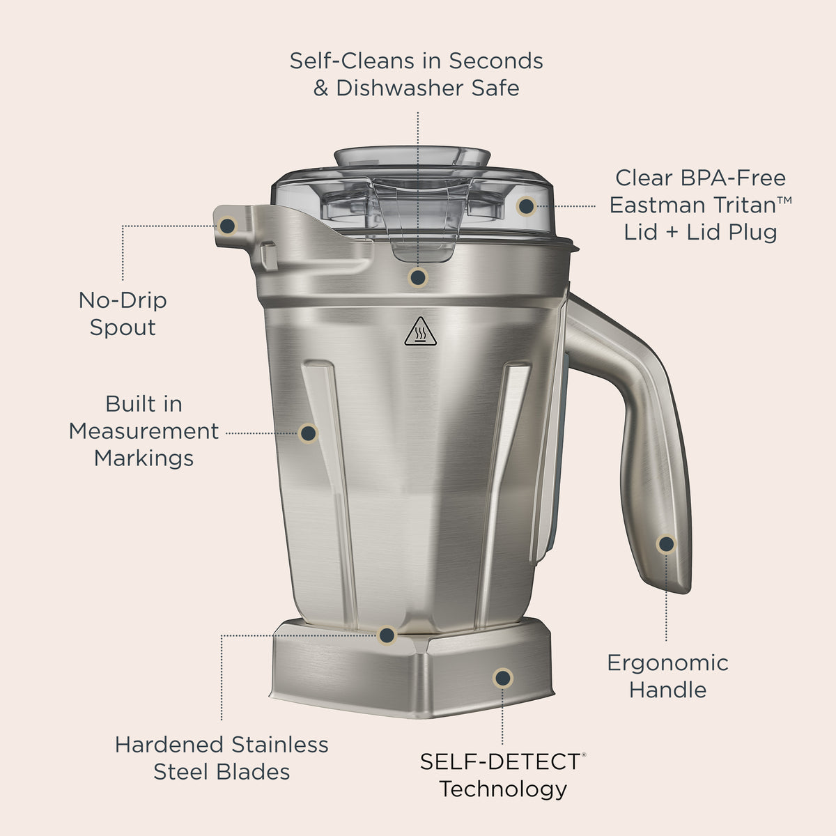 1.4L Stainless Steel Container